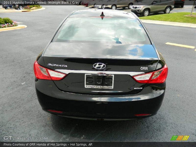 Midnight Black / Gray 2011 Hyundai Sonata Limited