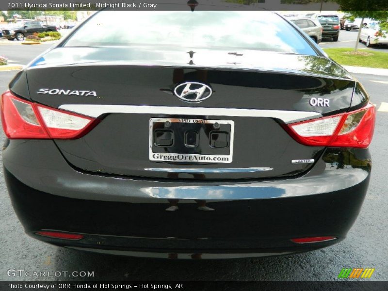 Midnight Black / Gray 2011 Hyundai Sonata Limited