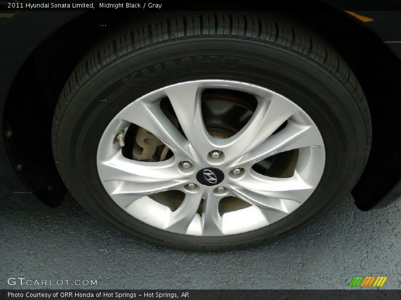 Midnight Black / Gray 2011 Hyundai Sonata Limited