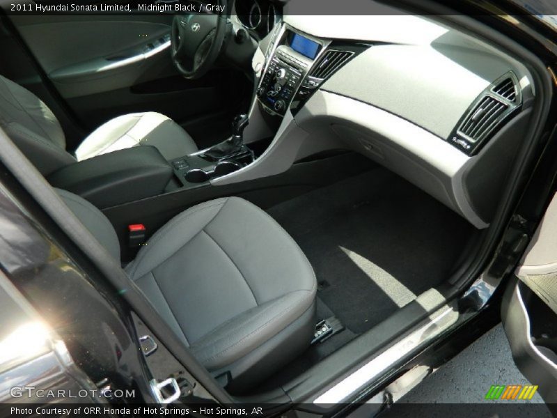 Midnight Black / Gray 2011 Hyundai Sonata Limited