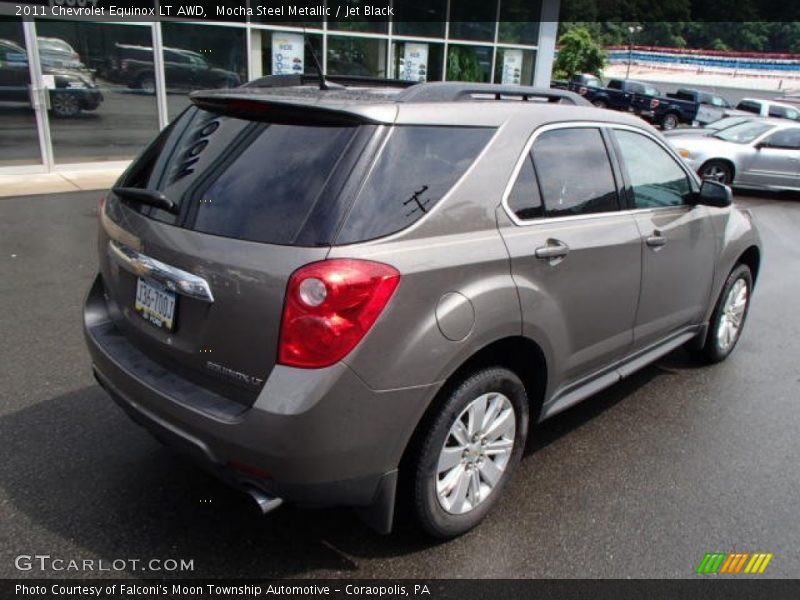 Mocha Steel Metallic / Jet Black 2011 Chevrolet Equinox LT AWD