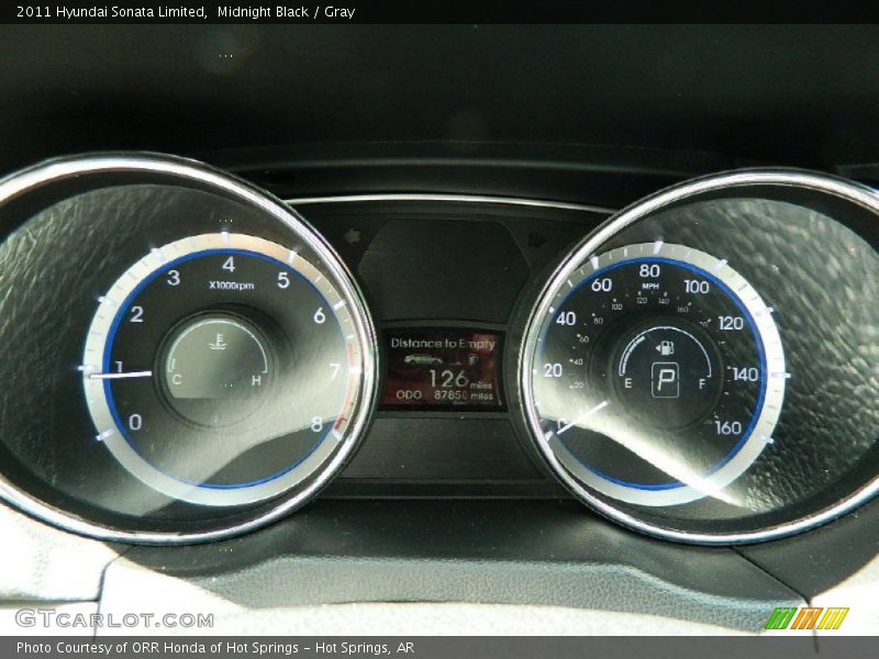 Midnight Black / Gray 2011 Hyundai Sonata Limited