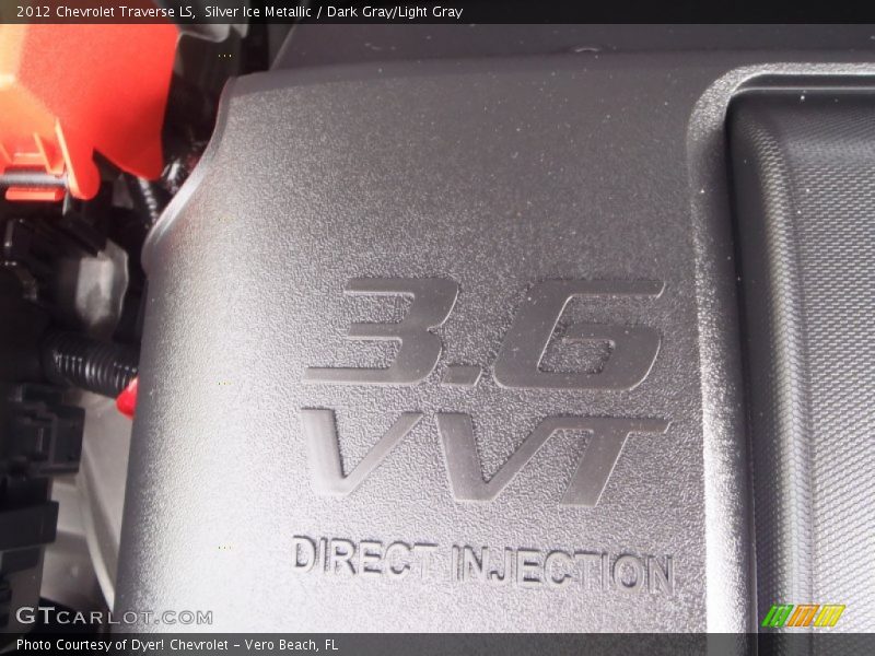 Silver Ice Metallic / Dark Gray/Light Gray 2012 Chevrolet Traverse LS