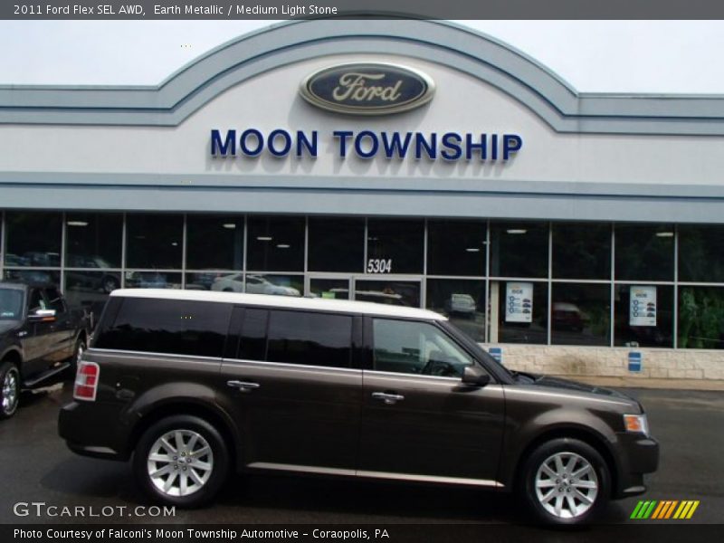 Earth Metallic / Medium Light Stone 2011 Ford Flex SEL AWD