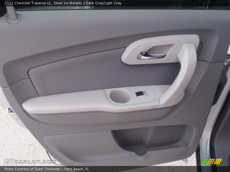 Silver Ice Metallic / Dark Gray/Light Gray 2012 Chevrolet Traverse LS