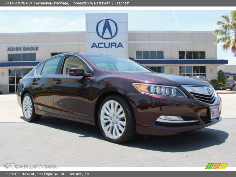 Pomegranite Red Pearl / Seacoast 2014 Acura RLX Technology Package
