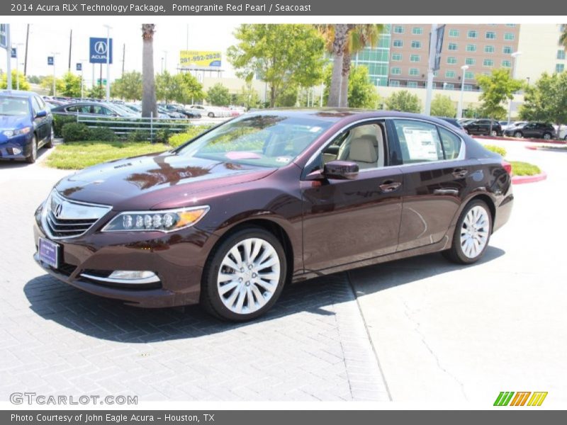 Pomegranite Red Pearl / Seacoast 2014 Acura RLX Technology Package