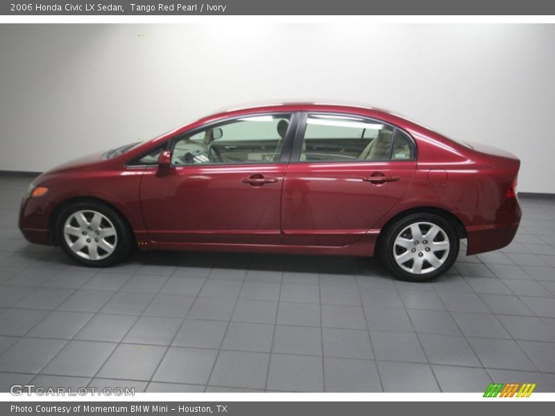 Tango Red Pearl / Ivory 2006 Honda Civic LX Sedan