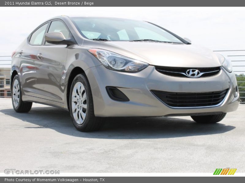 Desert Bronze / Beige 2011 Hyundai Elantra GLS