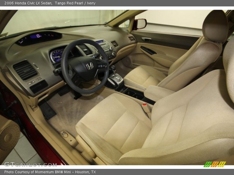 Tango Red Pearl / Ivory 2006 Honda Civic LX Sedan