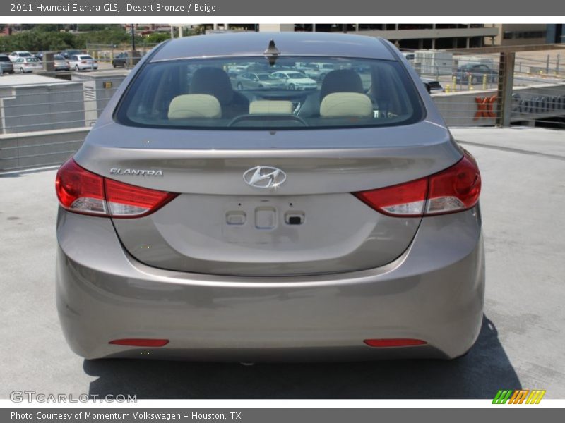 Desert Bronze / Beige 2011 Hyundai Elantra GLS