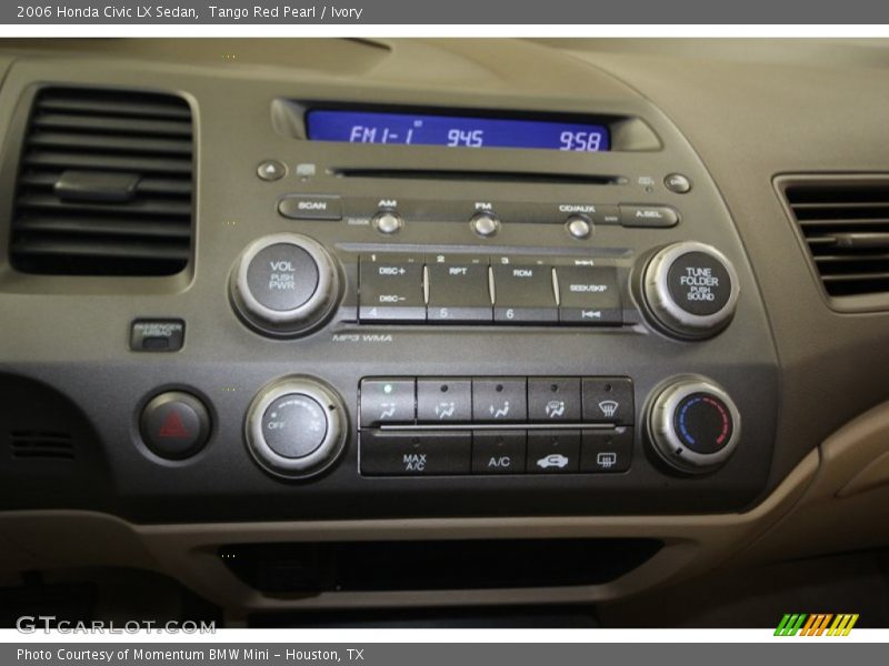 Tango Red Pearl / Ivory 2006 Honda Civic LX Sedan