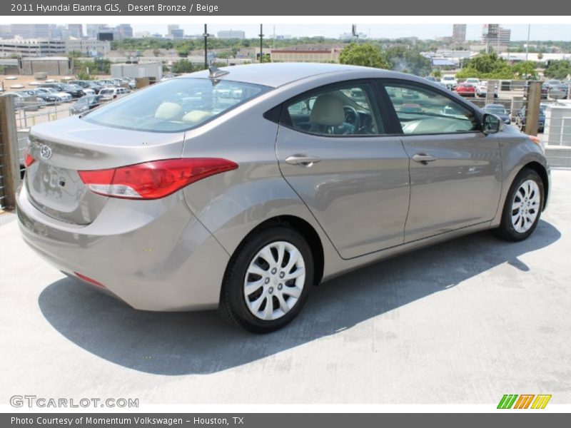 Desert Bronze / Beige 2011 Hyundai Elantra GLS