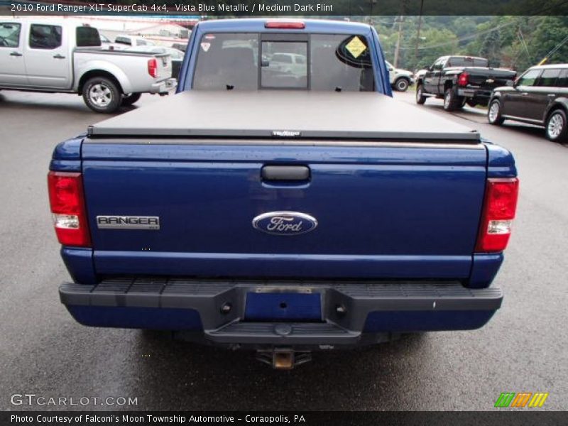 Vista Blue Metallic / Medium Dark Flint 2010 Ford Ranger XLT SuperCab 4x4