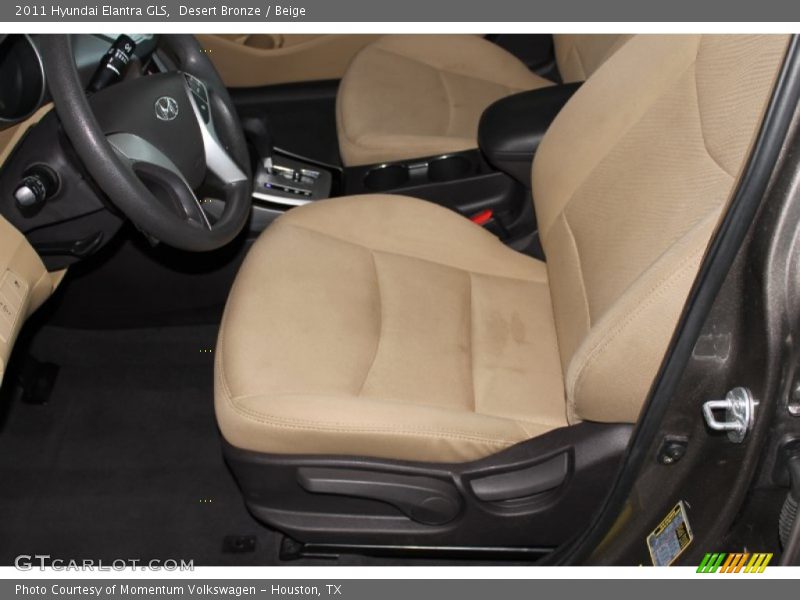 Desert Bronze / Beige 2011 Hyundai Elantra GLS