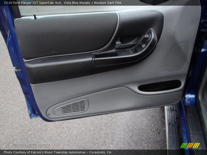 Vista Blue Metallic / Medium Dark Flint 2010 Ford Ranger XLT SuperCab 4x4