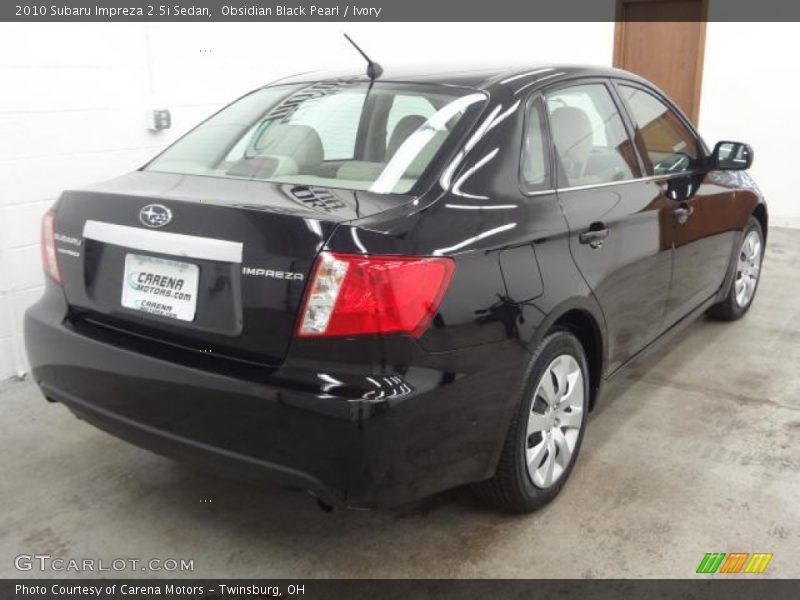 Obsidian Black Pearl / Ivory 2010 Subaru Impreza 2.5i Sedan