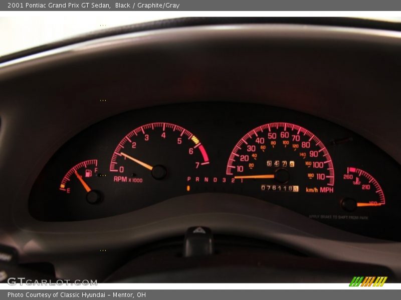 Black / Graphite/Gray 2001 Pontiac Grand Prix GT Sedan