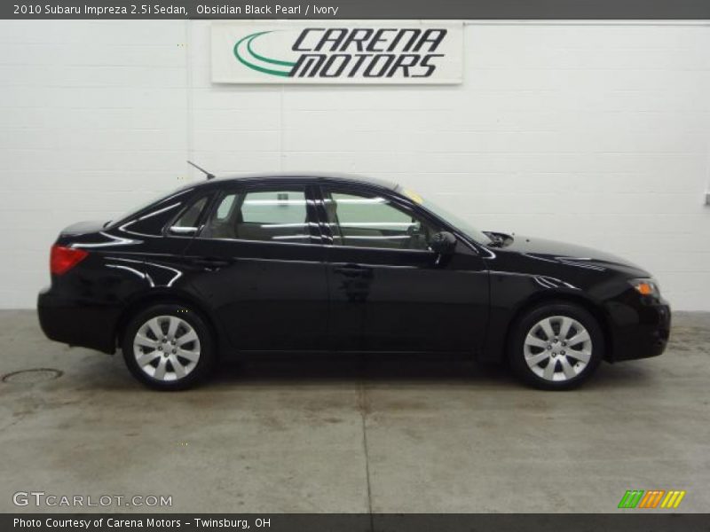 Obsidian Black Pearl / Ivory 2010 Subaru Impreza 2.5i Sedan