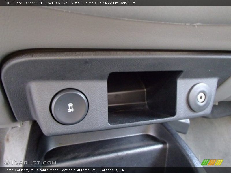 Vista Blue Metallic / Medium Dark Flint 2010 Ford Ranger XLT SuperCab 4x4