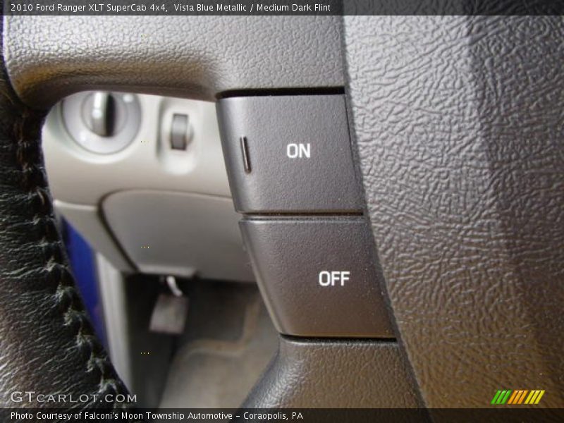 Vista Blue Metallic / Medium Dark Flint 2010 Ford Ranger XLT SuperCab 4x4