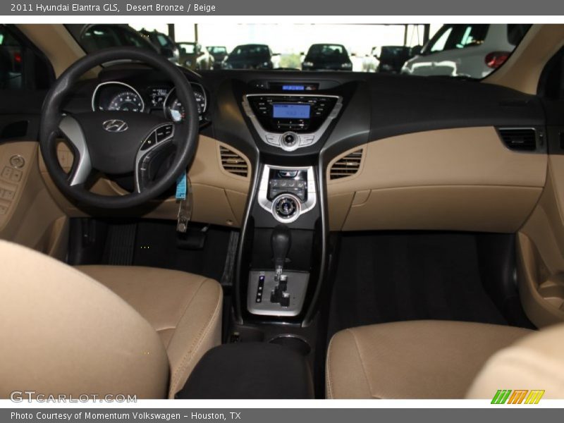 Desert Bronze / Beige 2011 Hyundai Elantra GLS