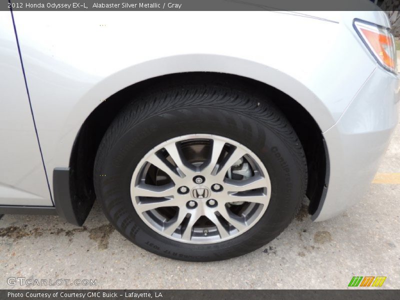 Alabaster Silver Metallic / Gray 2012 Honda Odyssey EX-L