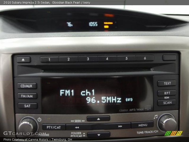 Obsidian Black Pearl / Ivory 2010 Subaru Impreza 2.5i Sedan