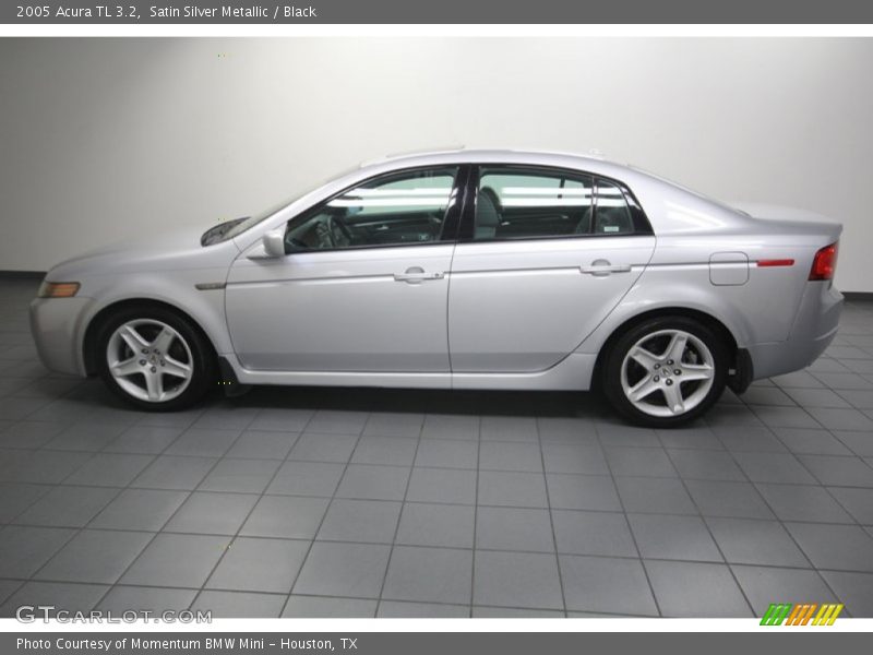 Satin Silver Metallic / Black 2005 Acura TL 3.2
