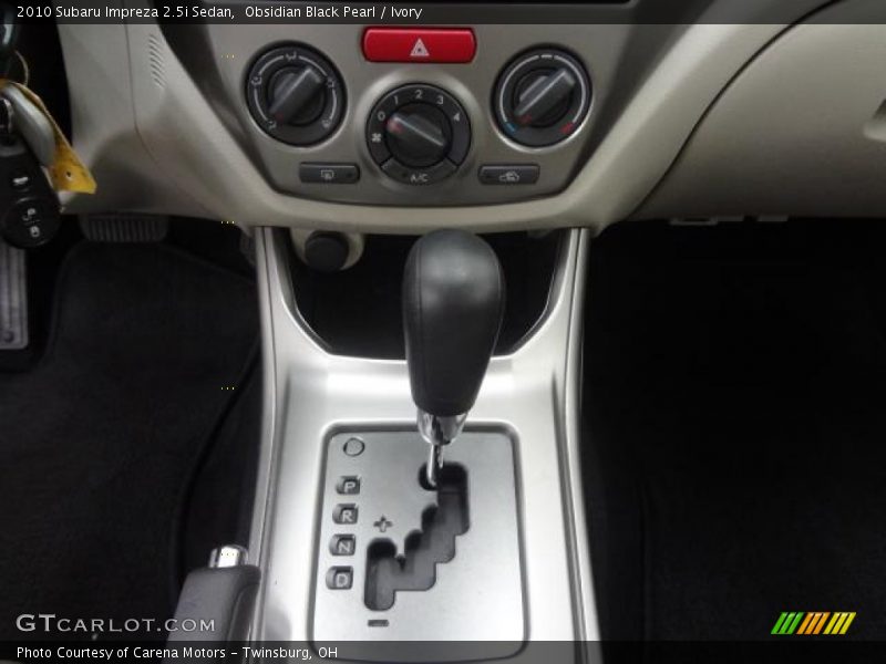 Obsidian Black Pearl / Ivory 2010 Subaru Impreza 2.5i Sedan