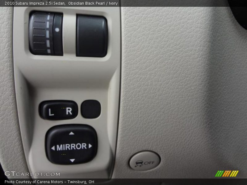 Obsidian Black Pearl / Ivory 2010 Subaru Impreza 2.5i Sedan