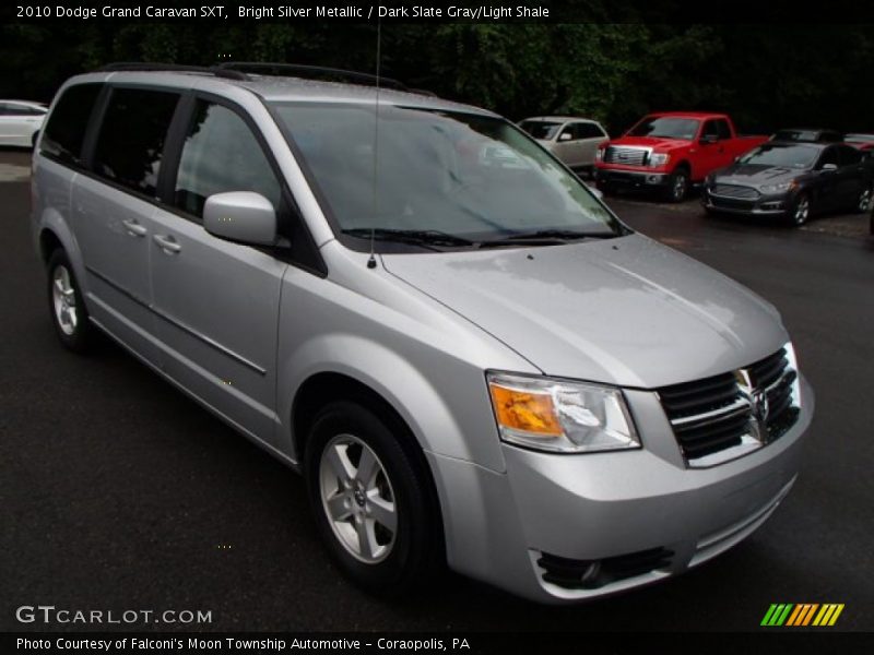 Bright Silver Metallic / Dark Slate Gray/Light Shale 2010 Dodge Grand Caravan SXT