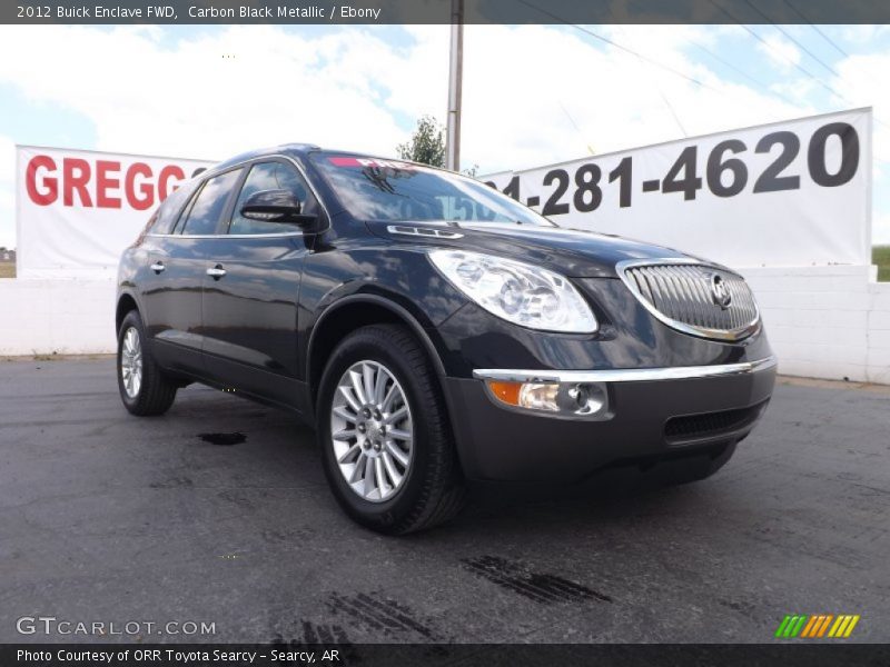 Carbon Black Metallic / Ebony 2012 Buick Enclave FWD