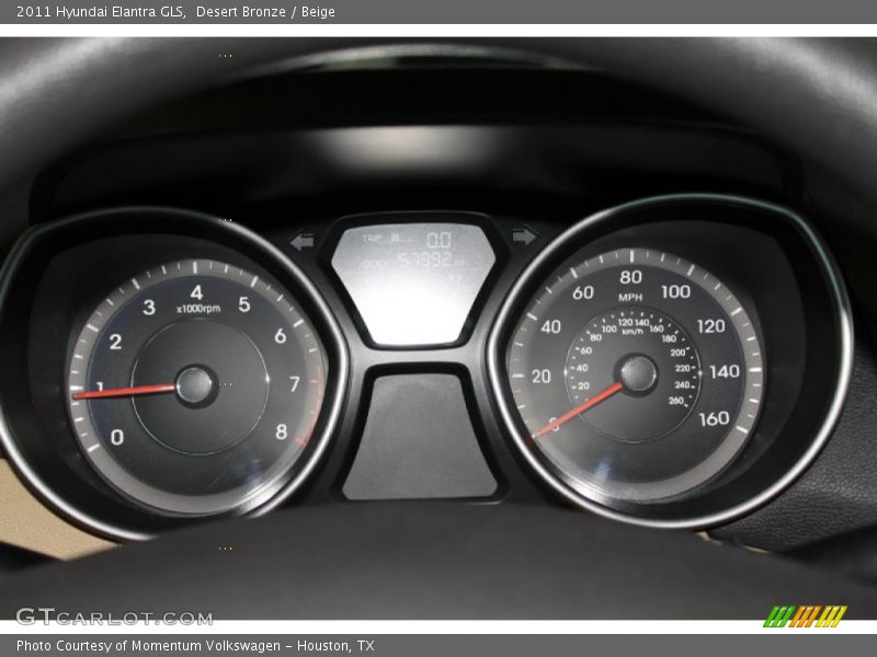 Desert Bronze / Beige 2011 Hyundai Elantra GLS