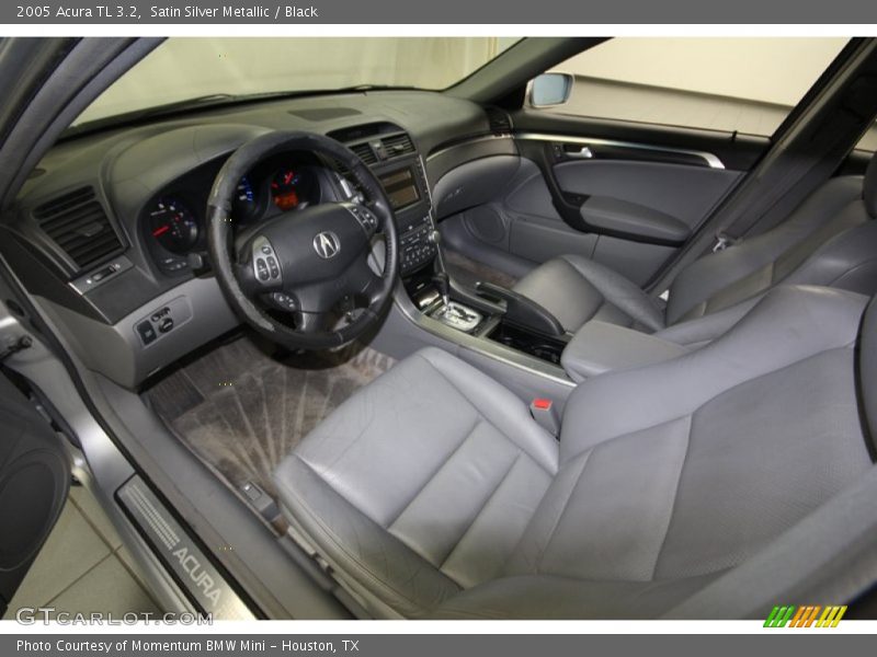 Satin Silver Metallic / Black 2005 Acura TL 3.2