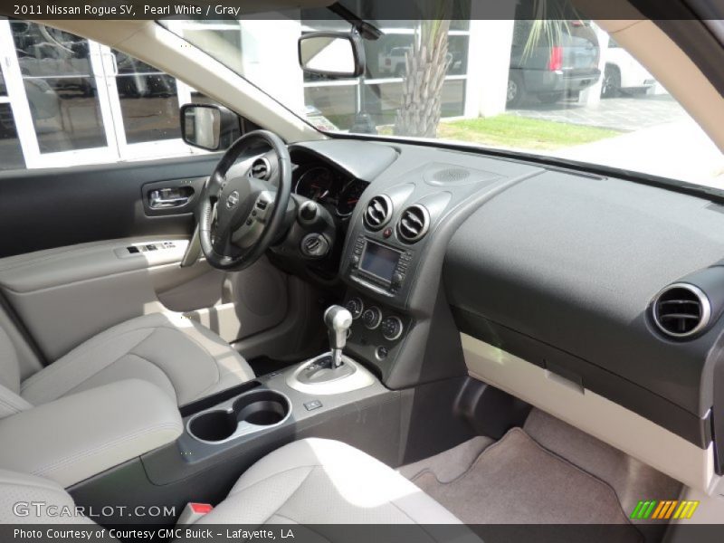 Pearl White / Gray 2011 Nissan Rogue SV