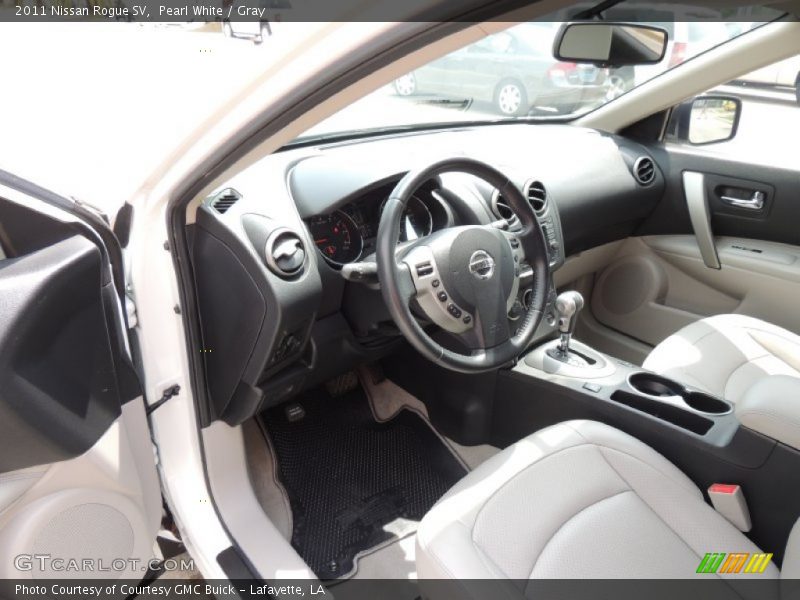 Pearl White / Gray 2011 Nissan Rogue SV