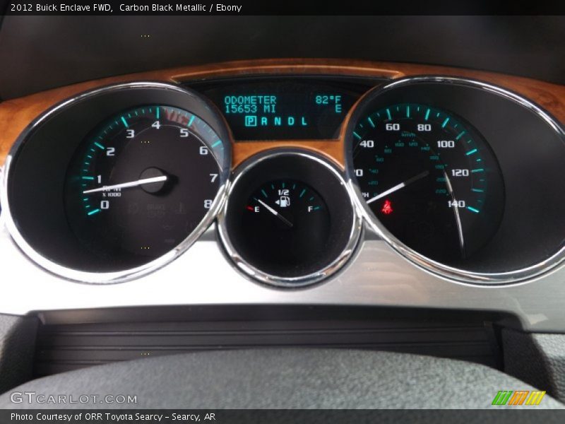 Carbon Black Metallic / Ebony 2012 Buick Enclave FWD