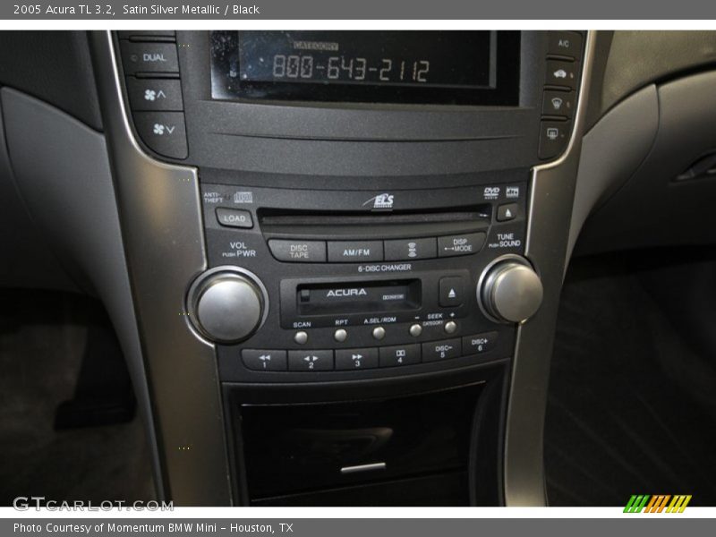 Satin Silver Metallic / Black 2005 Acura TL 3.2