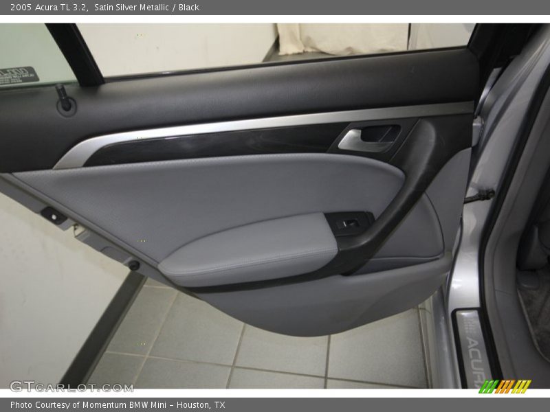 Satin Silver Metallic / Black 2005 Acura TL 3.2