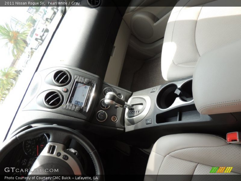 Pearl White / Gray 2011 Nissan Rogue SV