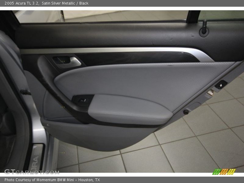 Satin Silver Metallic / Black 2005 Acura TL 3.2
