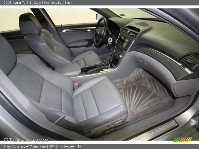 Satin Silver Metallic / Black 2005 Acura TL 3.2