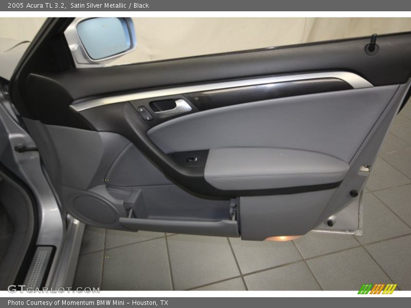 Satin Silver Metallic / Black 2005 Acura TL 3.2