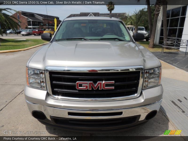 Silver Birch Metallic / Dark Titanium 2009 GMC Sierra 1500 SL Crew Cab