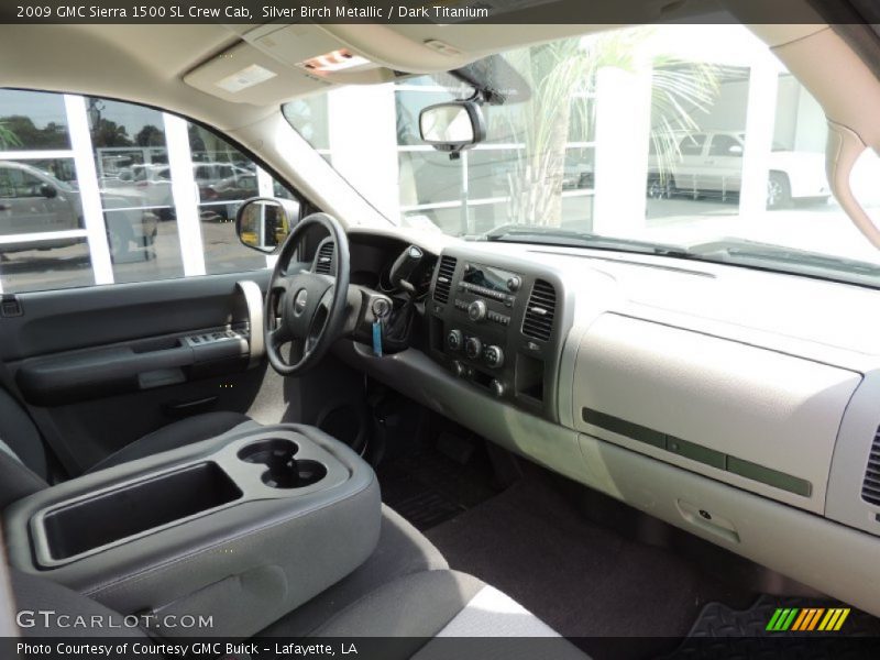 Silver Birch Metallic / Dark Titanium 2009 GMC Sierra 1500 SL Crew Cab