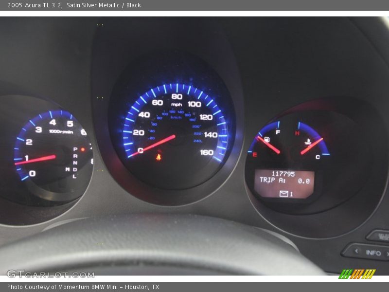Satin Silver Metallic / Black 2005 Acura TL 3.2