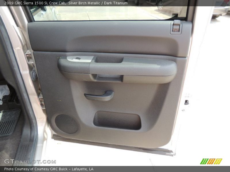 Silver Birch Metallic / Dark Titanium 2009 GMC Sierra 1500 SL Crew Cab