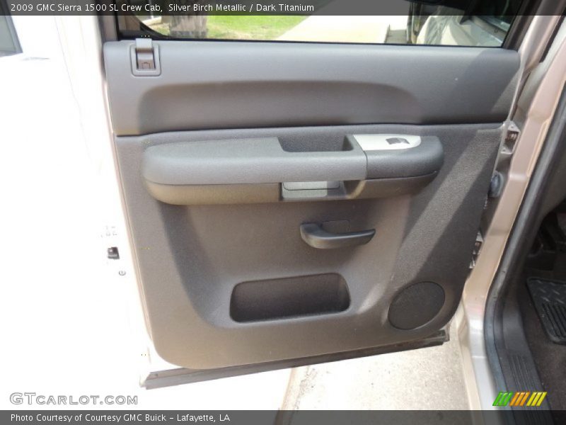 Silver Birch Metallic / Dark Titanium 2009 GMC Sierra 1500 SL Crew Cab