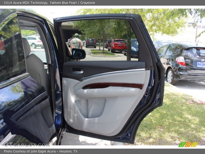 Fathom Blue Pearl / Graystone 2014 Acura MDX Technology